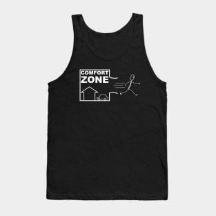 Escape Your Comfort Zone (Dark Bg) Tank Top